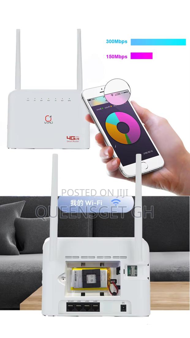 VEMO 4g/5g Mobile Router B725 +Battery Takes All Sims · Photo 2
