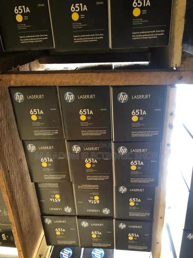 Original Hp Toner HP 651A Yellow Toner Cartridge · Photo 1