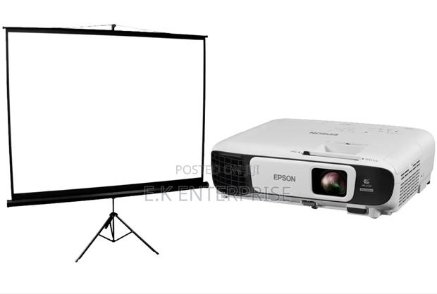 Very Bright Epson Projectors With Screen for Rental