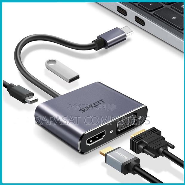 Type-c Male To [HDMI|VGA|USB 3.0|Type-c] Female Converter · Photo 1