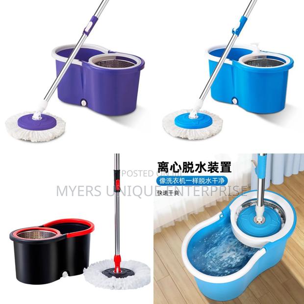 360 Spin Mop Bucket With 2 Mop Heads · Photo 1