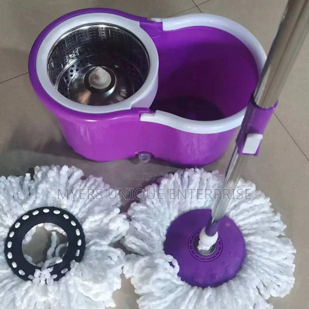 Highly Efficient 360 Spin Mop Bucket With 2 Mop Heads · Photo 1