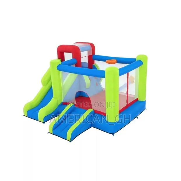 Wonder Hoops Kids Inflatable Mega Bounce Park, 7' Tall X 10' Long · Photo 1