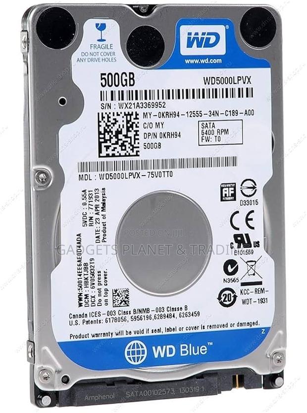 Western Digital Wd5000lpvx 500gb Sata 2.5" Laptop Hard Drive · Photo 1