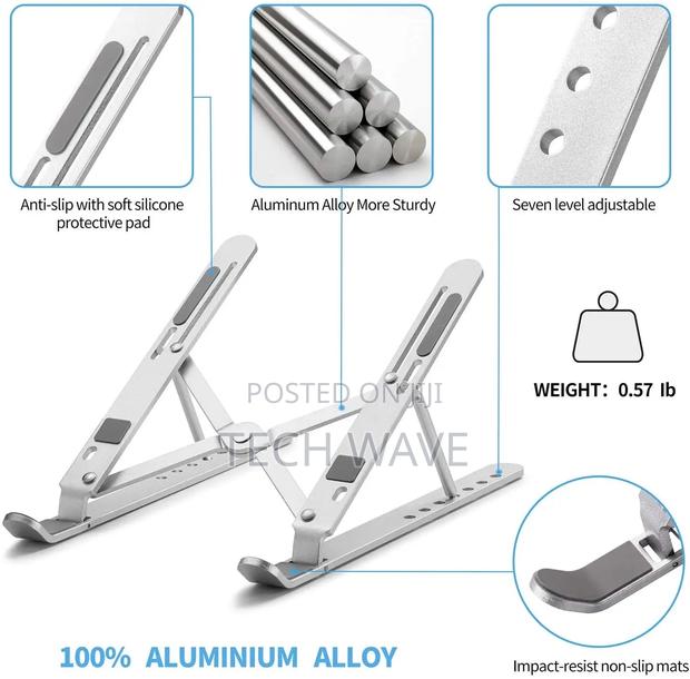 Metallic Laptop Stand · Photo 2