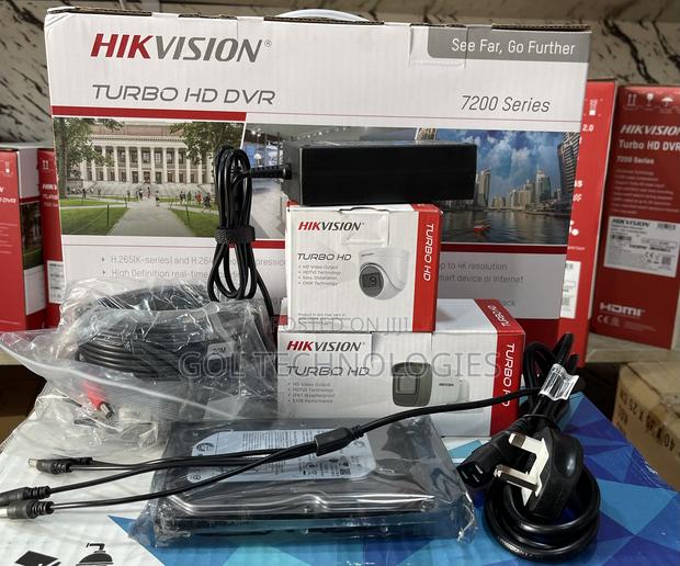 Hikvision 2ch Kit Cctv Surveillance Camera 2mp With 500gb · Photo 1