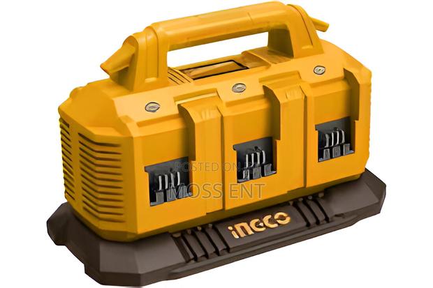 P20s 6-Port Lithium-Ion Battery Charger 20v 4a - Fcli2064 · Photo 1