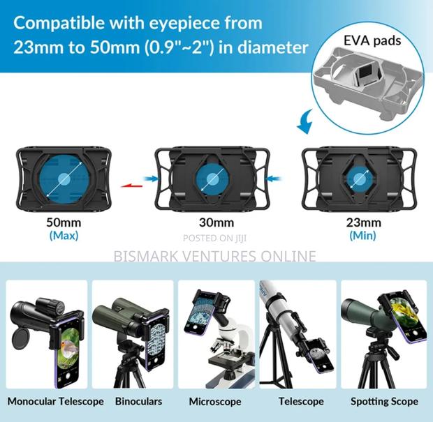 APEXEL 360° Telescope Phone Adapter, For Binoculars · Photo 2