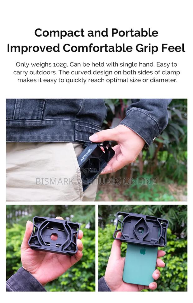 APEXEL 360° Telescope Phone Adapter, For Binoculars · Photo 5