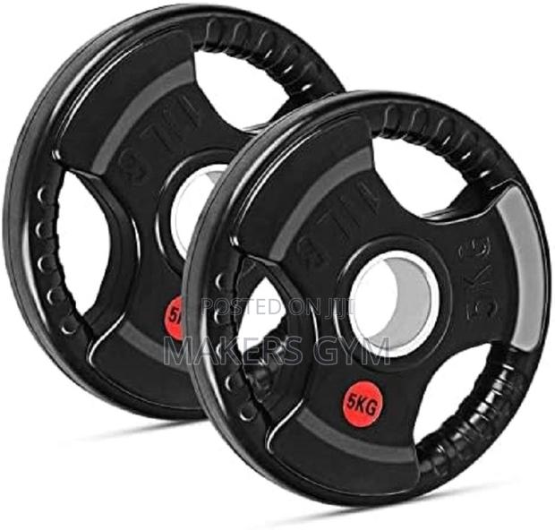 Olympic Weight Plate 5kg Pair(Black) · Photo 1