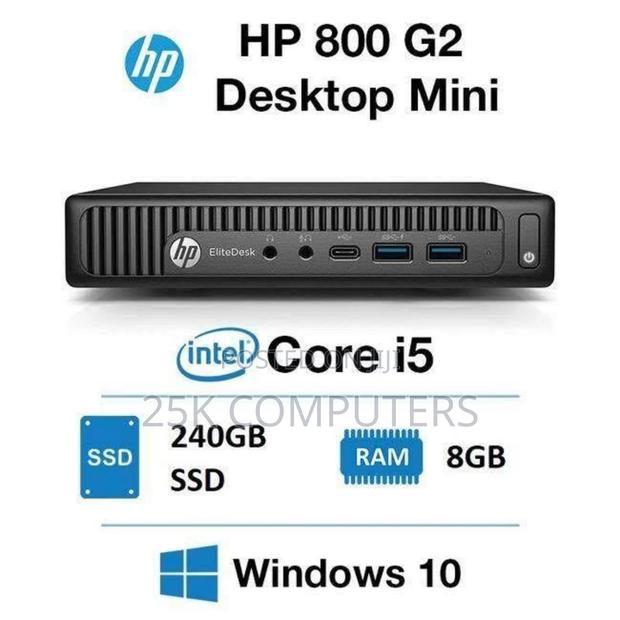 Desktop Computer HP EliteDesk 800 G3 8GB Intel Core i5 SSD 250GB · Photo 1
