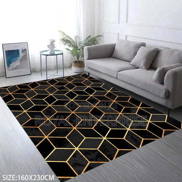 Gradient Geometry Living Room Carpet Nordic Office Floor Mat · Photo 1