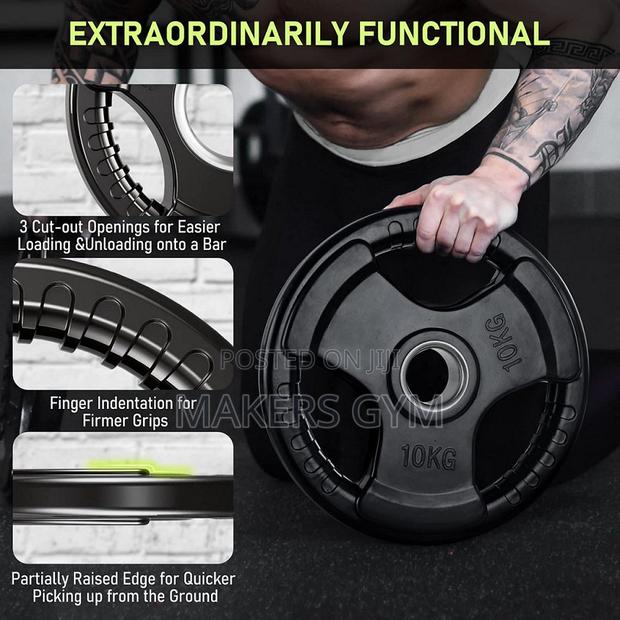 Olympic Weight Plate (10kg Pair) Grip · Photo 2
