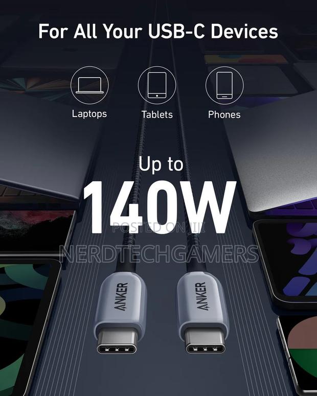 Anker 765 USB-C To USB-C Cable (140W Nylon) · Photo 2