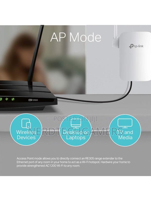 Tp-Link | Ac1200 Wifi Extender | Extends Internet(Re305) · Photo 3