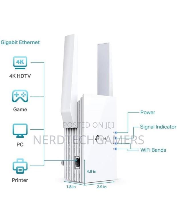 Tp-Link Ax1800 Wifi 6 Extender(Re605x)-Internet Booster. · Photo 2