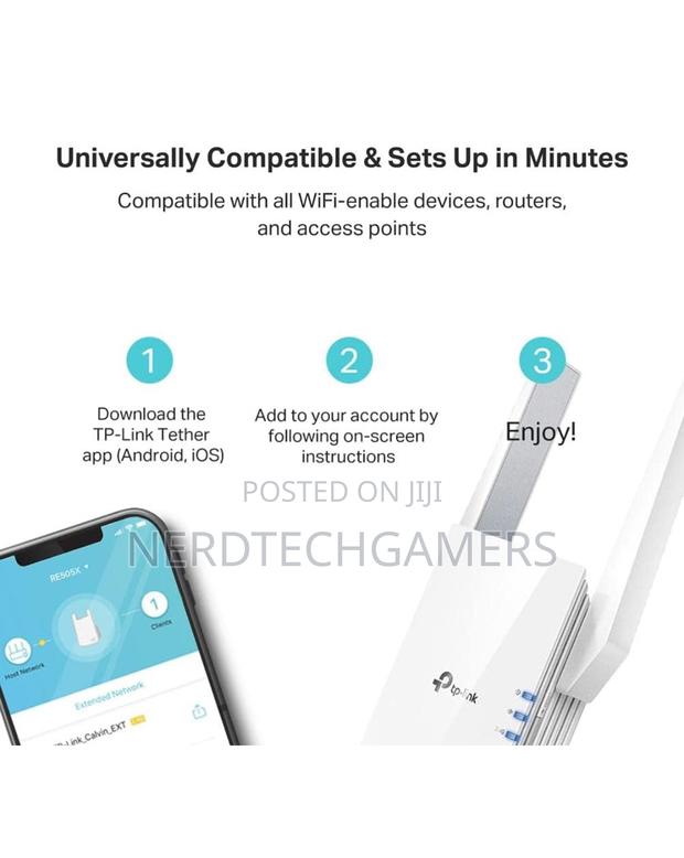 Tp-Link Ax1800 Wifi 6 Extender(Re605x)-Internet Booster. · Photo 4