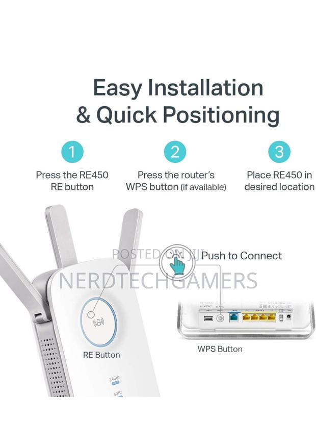 Tp-Link Ac1750 Wifi Extender (Re450), Up to 1750mbps · Photo 5