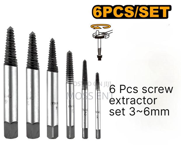 6 PCS Screw Extractor Set 3~6mm - Ase106 · Photo 4