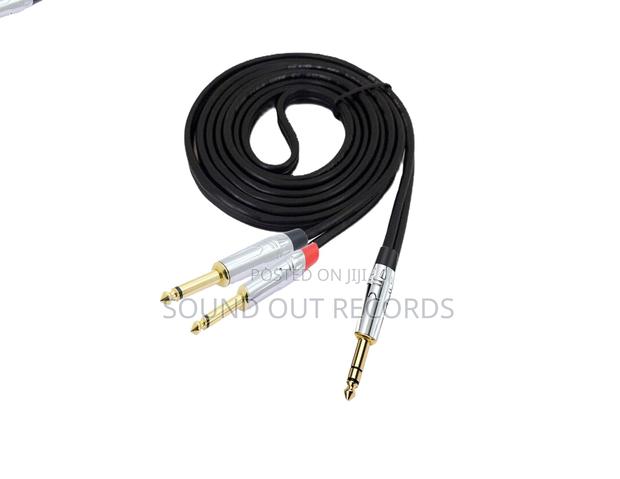 Dual 6.5mm Ts to Single 3.5mm/XLR TRS Cables · Photo 2