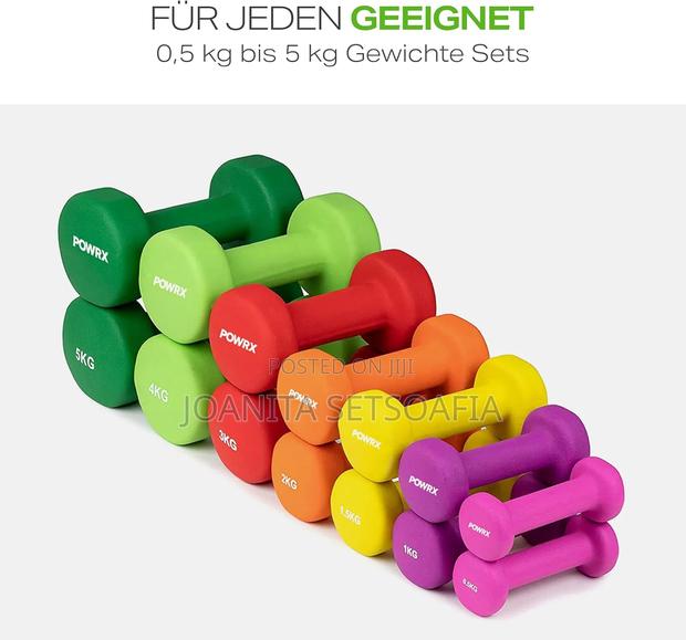 1,2,3,4,5,10 Kg Dumbbells · Photo 1