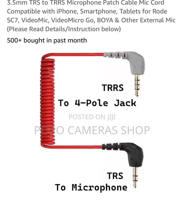 3.5mm TRS to TRRS Microphone Cord · Photo 2