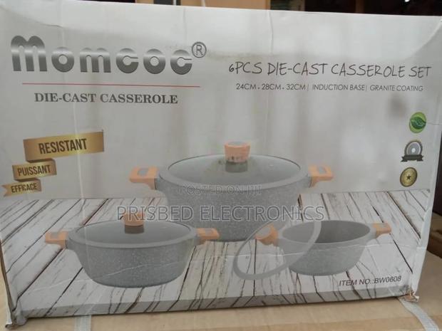Momcoc 6pcs Die-Cast Casserole Saucepan