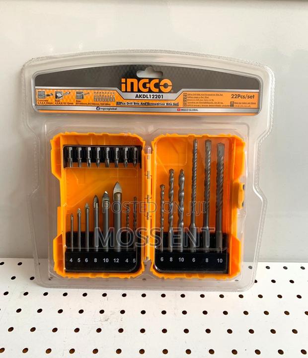 22 PCS Drill Bits and Screwdriver Bits Set - Akdl12201 · Photo 1
