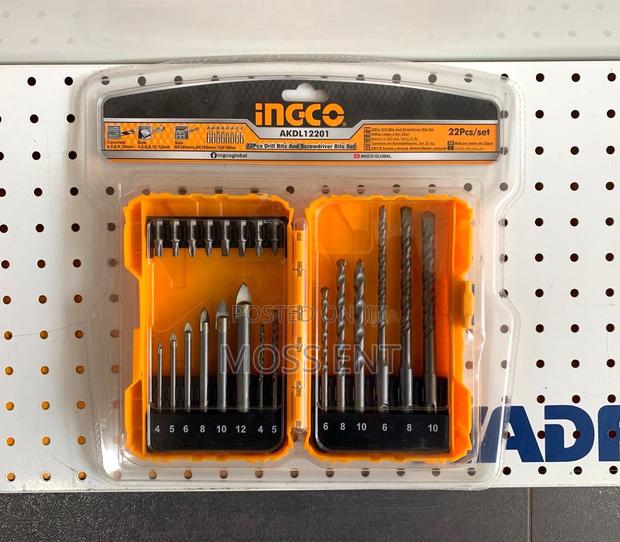 22 PCS Drill Bits and Screwdriver Bits Set - Akdl12201 · Photo 2