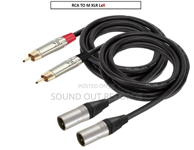 1pair Studio Quality Male RCA to RCA/XLR/TS Cables · Photo 3