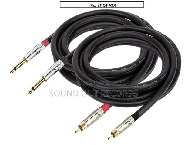 1pair Studio Quality Male RCA to RCA/XLR/TS Cables · Photo 5