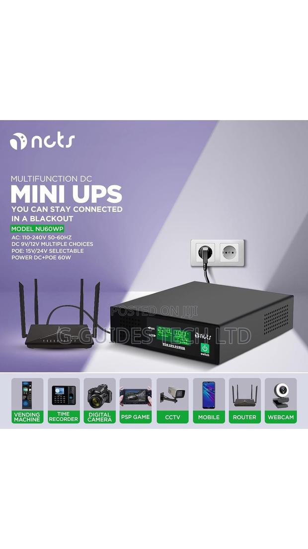 NCTS Multifunction Mini UPS 60W, Mini UPS For Routers, CCTV · Photo 1