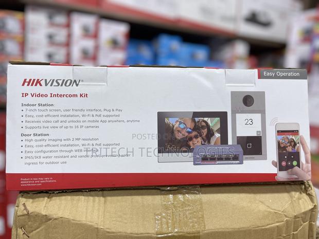 Hikvision IP Video Intercom KIT Ds-kis604-p+ Poe 4P Switch · Photo 1