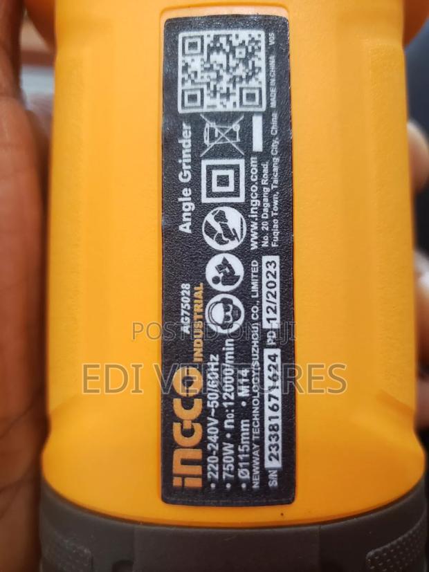 Ingco 750 Watts Angle Grinder · Photo 2