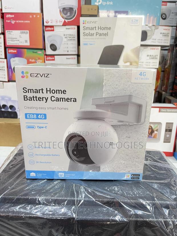 EZVIZ EB8 Pan Tilt 4G Battery Security Camera + Solar Panel · Photo 2
