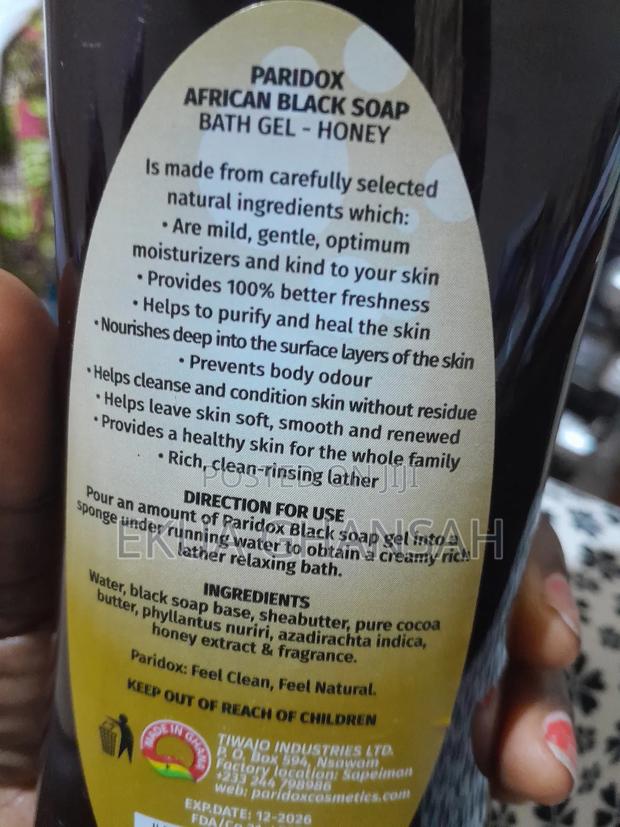 Paridox Black Soap Bath Gel With Honey · Photo 2