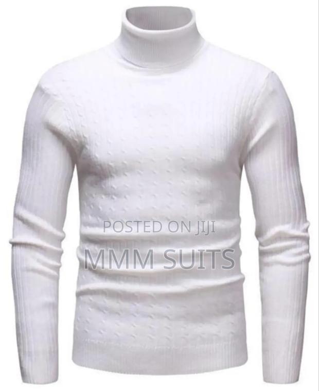 Turtleneck Shirt for Unisex in White · Photo 1