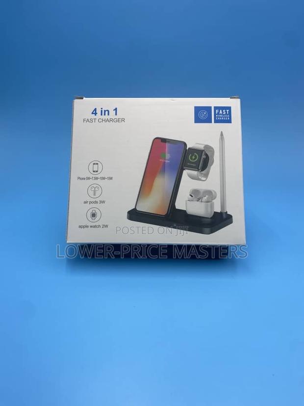 New 4 in 1 Fast Wireless Charger (Phones,Airpods,Apple Etc) · Photo 1