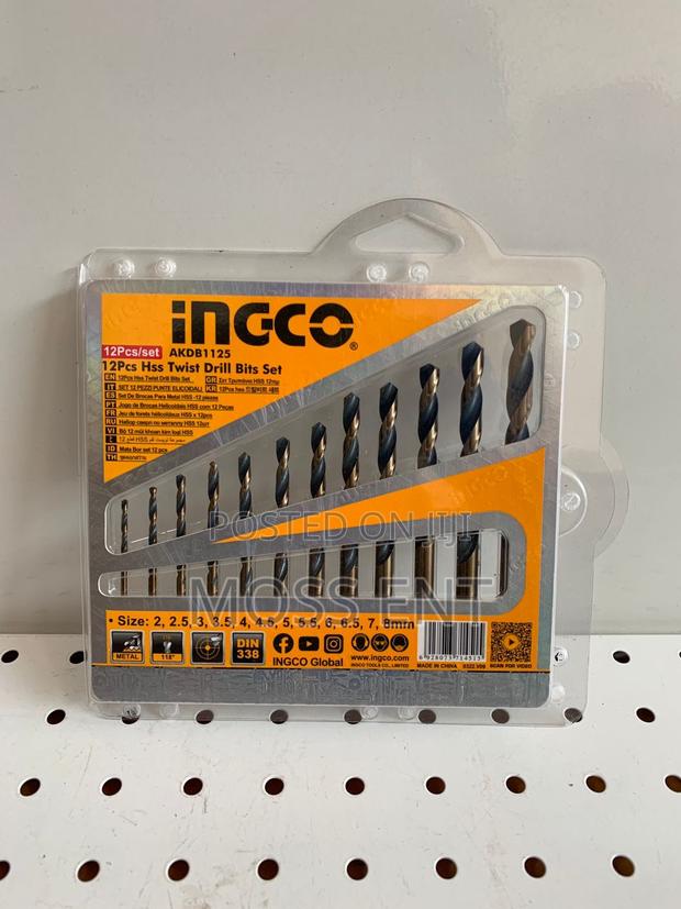 12pcs HSS Twist Drill Bits Set - Akdb1125 · Photo 1