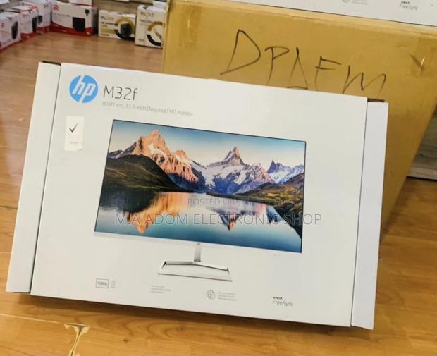 Newly in Stock HP M32f Full HD Monitor(White). · Photo 1