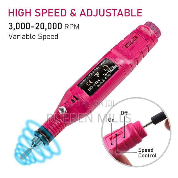 Manicure Pedicure Nail Drill File Pen Set · Photo 4
