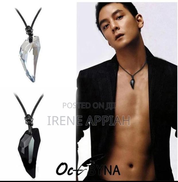 Black Leather Necklace For Men And Ladies · Photo 3