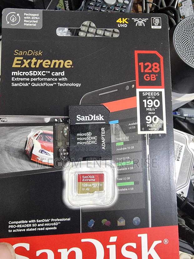 128gb Sandisk Memory Card · Photo 1