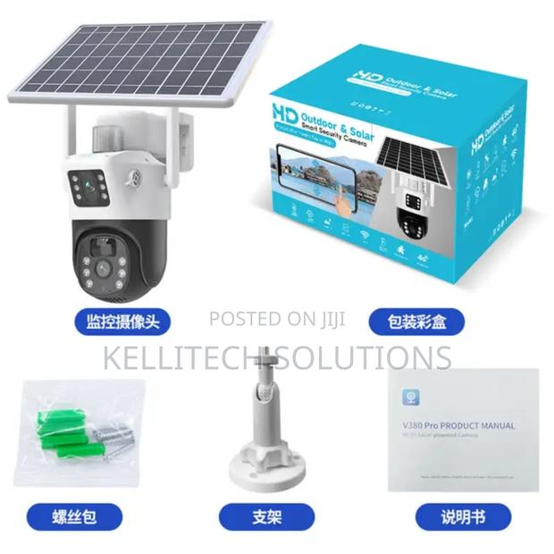Solar Wifi Dual Lens Camera, V380 App. · Photo 2
