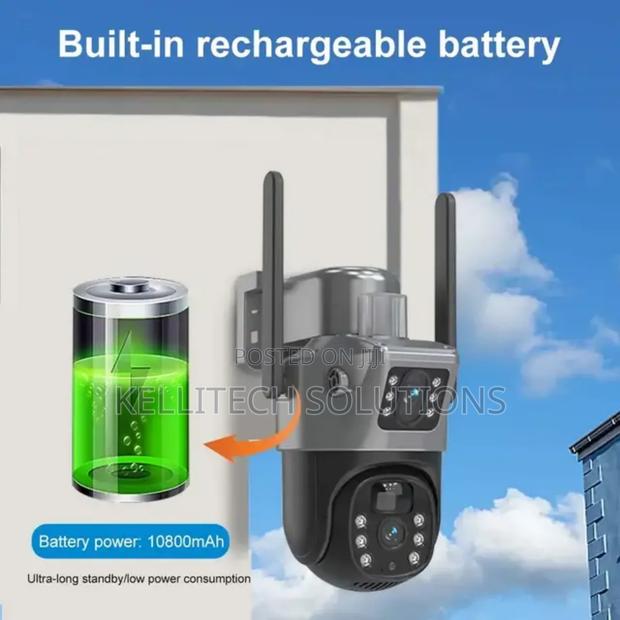 4g Sim Solar Dual Lens Camera, Inbuilt Battery. Eseecloud App · Photo 1
