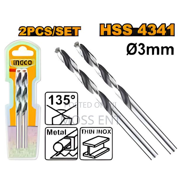 Ingco 4341 HSS Drill Bit 3mm C800 - DBT · Photo 1