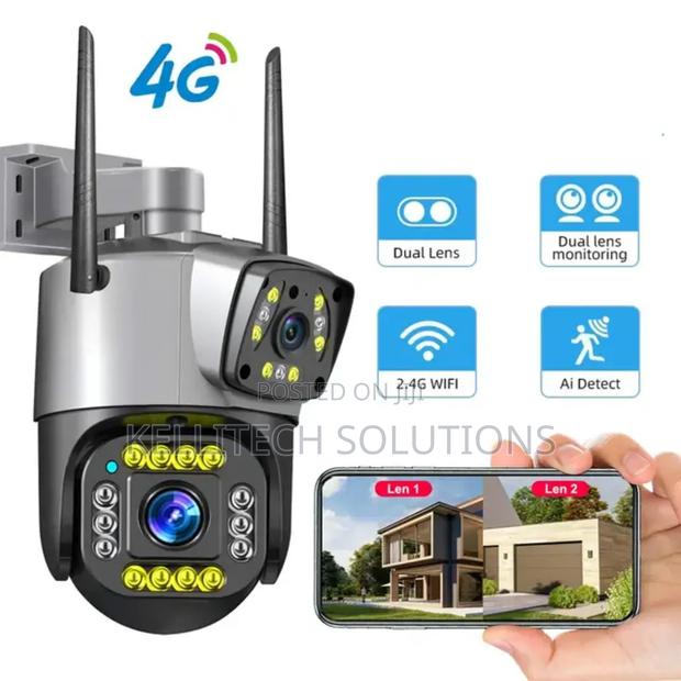 4G Double View Lens CCTV Camera · Photo 1