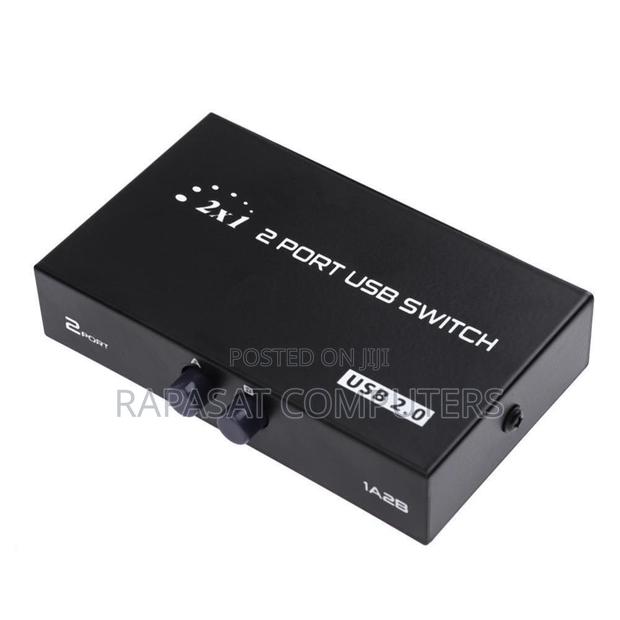 1 Printer For 2 Pcs: 2-port USB 2.0 Sharing Switch · Photo 1