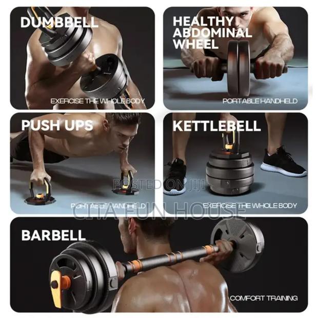 30kg Adjustable Dumbells Set With Kettlebell · Photo 1