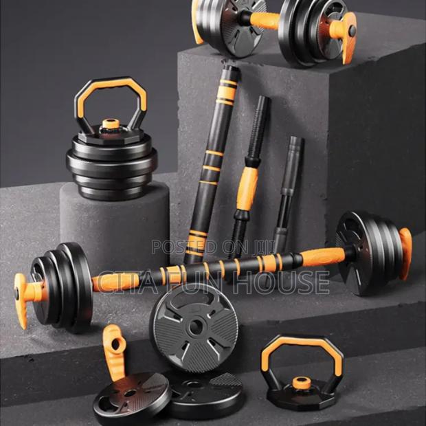 30kg Adjustable Dumbells Set With Kettlebell · Photo 2